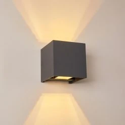 Hofstein Badajoz Wandleuchte LED Anthrazit, 1-flammig -Wandleuchten Verkauf badajoz wandleuchte h3318737 2