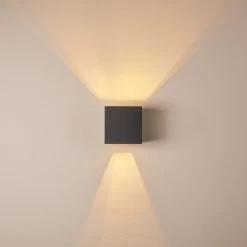 Hofstein Badajoz Wandleuchte LED Anthrazit, 1-flammig -Wandleuchten Verkauf badajoz wandleuchte h3318737 7