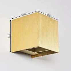 Hofstein Badajoz Wandleuchte LED Messing, Gold, 1-flammig -Wandleuchten Verkauf badajoz wandleuchte h3403495 3