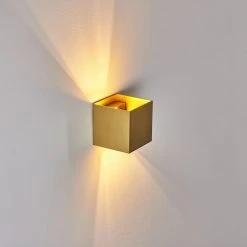 Hofstein Badajoz Wandleuchte LED Messing, Gold, 1-flammig -Wandleuchten Verkauf badajoz wandleuchte h3403495 6