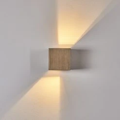 Hofstein Badajoz Wandleuchte LED Braun, 1-flammig -Wandleuchten Verkauf badajoz wandleuchte h3403518 12