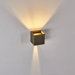 Hofstein Badajoz Wandleuchte LED Braun, 1-flammig -Wandleuchten Verkauf badajoz wandleuchte h3403518 13