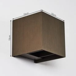 Hofstein Badajoz Wandleuchte LED Braun, 1-flammig -Wandleuchten Verkauf badajoz wandleuchte h3403518 3