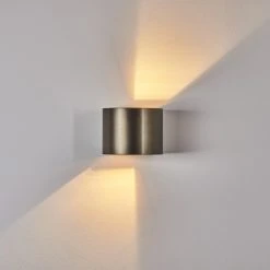 Hofstein Badajoz Wandleuchte LED Braun, 1-flammig -Wandleuchten Verkauf badajoz wandleuchte h3403594 12