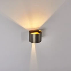 Hofstein Badajoz Wandleuchte LED Braun, 1-flammig -Wandleuchten Verkauf badajoz wandleuchte h3403594 13