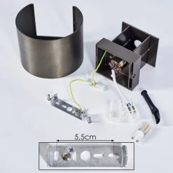 Hofstein Badajoz Wandleuchte LED Braun, 1-flammig -Wandleuchten Verkauf badajoz wandleuchte h3403594 4