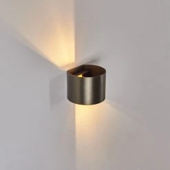 Hofstein Badajoz Wandleuchte LED Braun, 1-flammig -Wandleuchten Verkauf badajoz wandleuchte h3403594 6