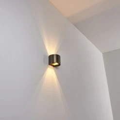 Hofstein Badajoz Wandleuchte LED Braun, 1-flammig -Wandleuchten Verkauf badajoz wandleuchte h3403594 8