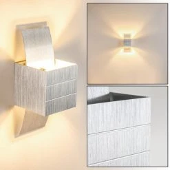 Hofstein Baltimore Wandleuchte LED Aluminium, 1-flammig