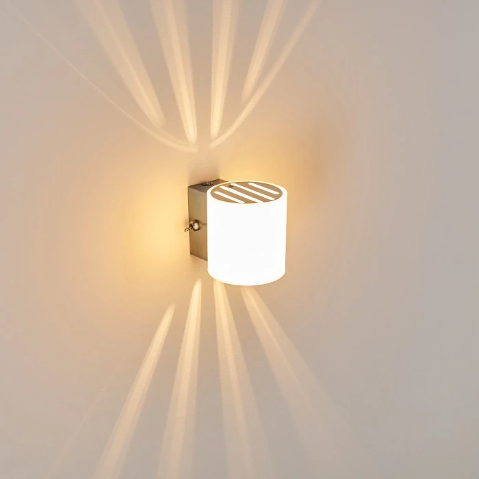 Hofstein Bamako Wandlampe Nickel-Matt, 1-flammig 18 Hofstein Bamako Wandlampe Nickel-Matt, 1-flammig - Image 18