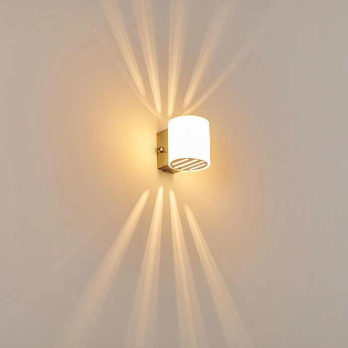 Hofstein Bamako Wandlampe Nickel-Matt, 1-flammig 3 Hofstein Bamako Wandlampe Nickel-Matt, 1-flammig - Image 3