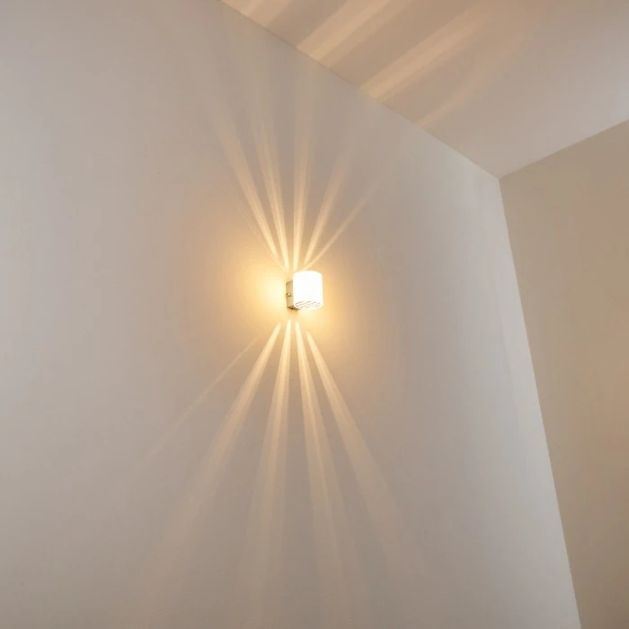 Hofstein Bamako Wandlampe Nickel-Matt, 1-flammig 4 Hofstein Bamako Wandlampe Nickel-Matt, 1-flammig - Image 4