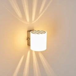 Hofstein Bamako Wandlampe Nickel-Matt, 1-flammig 25 Hofstein Bamako Wandlampe Nickel-Matt, 1-flammig -Wandleuchten Verkauf bamako wandlampe h391 5