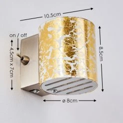 Hofstein Bamako Wandleuchte Nickel-Matt, 1-flammig -Wandleuchten Verkauf bamako wandleuchte h169613 do4 1