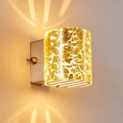 Hofstein Bamako Wandleuchte Nickel-Matt, 1-flammig -Wandleuchten Verkauf bamako wandleuchte h169613 do4 12