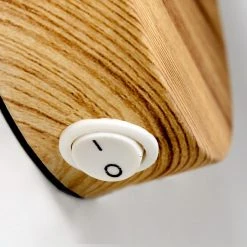 Hofstein Banjul Wandleuchte Weiß, Holz hell, 1-flammig -Wandleuchten Verkauf banjul wandleuchte h3320778 16