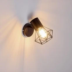 Hofstein Bardhaman Wandleuchte Schwarz, 1-flammig -Wandleuchten Verkauf bardhaman wandleuchte h3324509 11