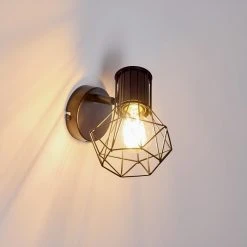 Hofstein Bardhaman Wandleuchte Schwarz, 1-flammig -Wandleuchten Verkauf bardhaman wandleuchte h3324509 3