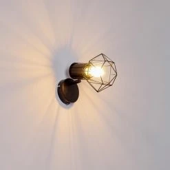 Hofstein Bardhaman Wandleuchte Schwarz, 1-flammig -Wandleuchten Verkauf bardhaman wandleuchte h3324509 7