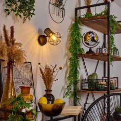 Hofstein Bardhaman Wandleuchte Messing, Schwarz, 1-flammig -Wandleuchten Verkauf bardhaman wandleuchte h3579398 10