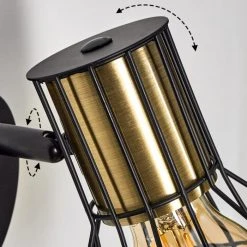 Hofstein Bardhaman Wandleuchte Messing, Schwarz, 1-flammig -Wandleuchten Verkauf bardhaman wandleuchte h3579398 2