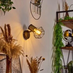 Hofstein Bardhaman Wandleuchte Messing, Schwarz, 1-flammig -Wandleuchten Verkauf bardhaman wandleuchte h3579398 8