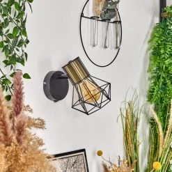 Hofstein Bardhaman Wandleuchte Messing, Schwarz, 1-flammig -Wandleuchten Verkauf bardhaman wandleuchte h3579398 9