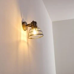 Hofstein Bareilly Wandleuchte Grau, 1-flammig -Wandleuchten Verkauf bareilly wandleuchte h3325025 19