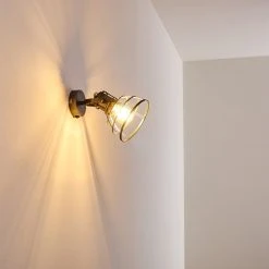 Hofstein Bareilly Wandleuchte Grau, 1-flammig -Wandleuchten Verkauf bareilly wandleuchte h3325025 4