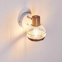 Hofstein Bariloche Wandleuchte Chrom, Weiß, 1-flammig -Wandleuchten Verkauf bariloche wandleuchte h3322499 16