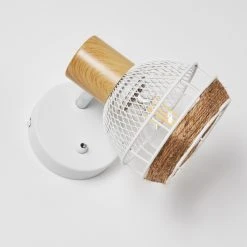 Hofstein Bariloche Wandleuchte Chrom, Weiß, 1-flammig -Wandleuchten Verkauf bariloche wandleuchte h3322499 17