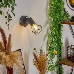 Hofstein Baripada Wandleuchte Chrom, Anthrazit, 1-flammig -Wandleuchten Verkauf baripada wandleuchte h3388181 6