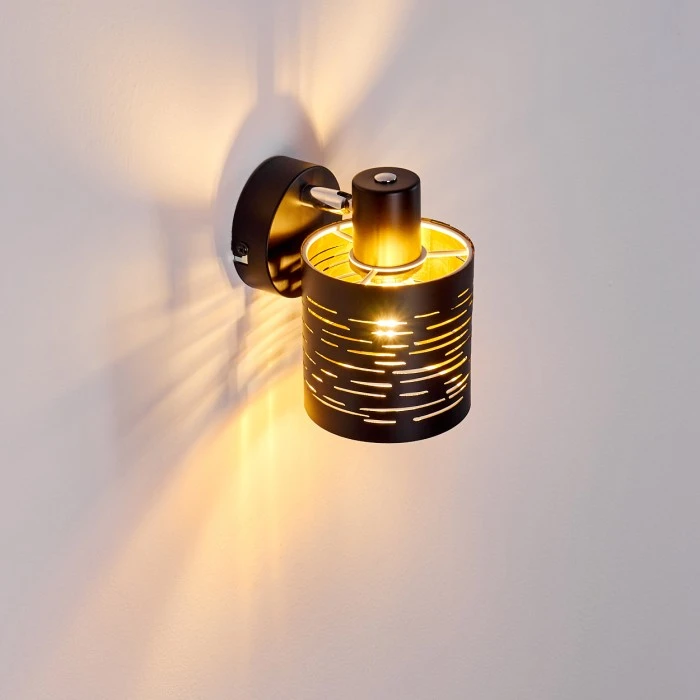 Hofstein Bathinda Wandleuchte Schwarz, 1-flammig 13 Hofstein Bathinda Wandleuchte Schwarz, 1-flammig - Image 13