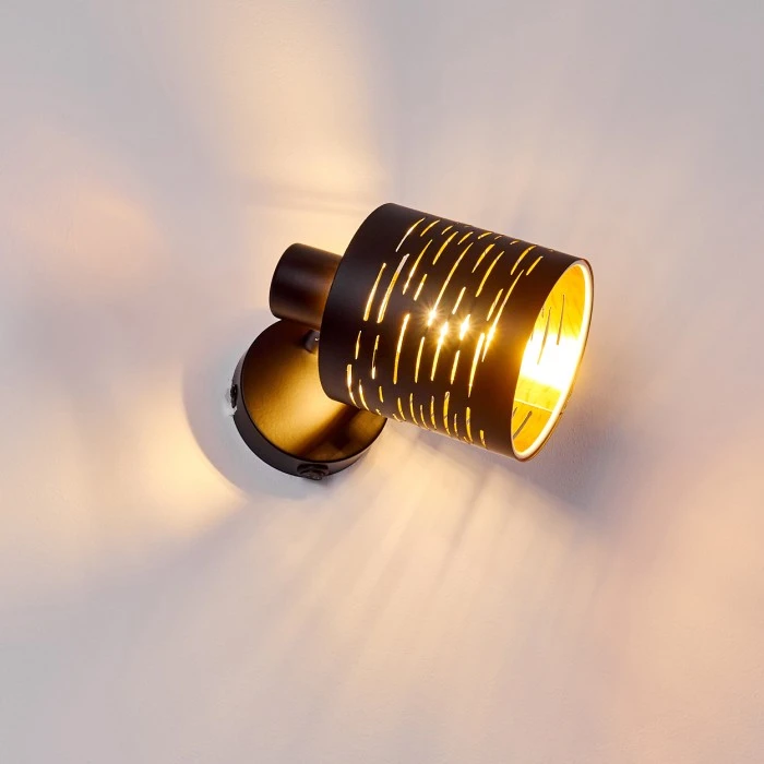 Hofstein Bathinda Wandleuchte Schwarz, 1-flammig 15 Hofstein Bathinda Wandleuchte Schwarz, 1-flammig - Image 15