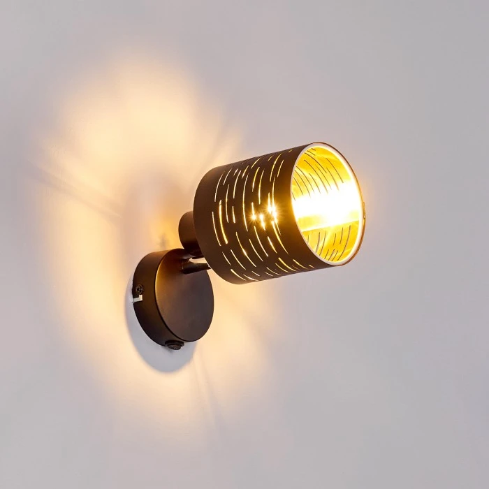 Hofstein Bathinda Wandleuchte Schwarz, 1-flammig 5 Hofstein Bathinda Wandleuchte Schwarz, 1-flammig - Image 5