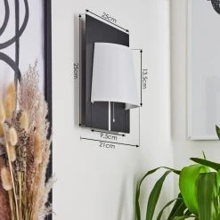 Hofstein Beaverton Wandleuchte LED Schwarz, 1-flammig 14 Hofstein Beaverton Wandleuchte LED Schwarz, 1-flammig -Wandleuchten Verkauf beaverton wandleuchte h3542552 3