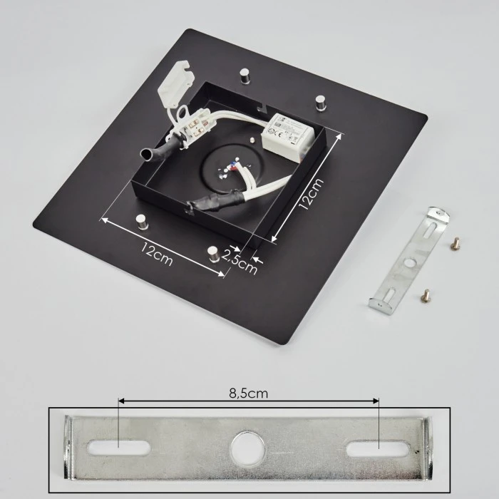 Hofstein Beaverton Wandleuchte LED Schwarz, 1-flammig 5 Hofstein Beaverton Wandleuchte LED Schwarz, 1-flammig - Image 5