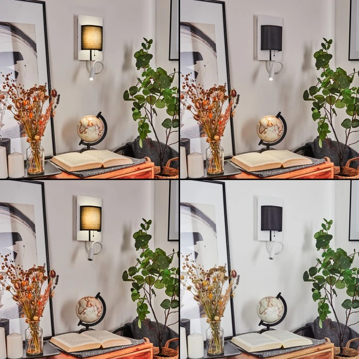 Hofstein Beaverton Wandleuchte LED Weiß, 2-flammig 2 Hofstein Beaverton Wandleuchte LED Weiß, 2-flammig - Image 2