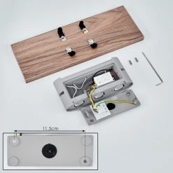 Hofstein Blandford Wandleuchte LED Grau, Naturfarben, 6-flammig -Wandleuchten Verkauf blandford wandleuchte h3570708 4