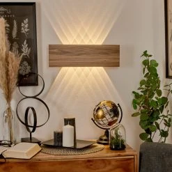 Hofstein Blandford Wandleuchte LED Grau, Naturfarben, 10-flammig 20 Hofstein Blandford Wandleuchte LED Grau, Naturfarben, 10-flammig -Wandleuchten Verkauf blandford wandleuchte h3570760 8