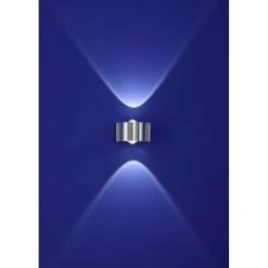 B-Leuchten BlLeuchten Stream Wandleuchte LED Aluminium, 2-flammig