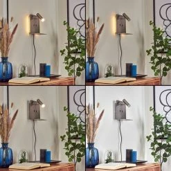 Hofstein Bocozell Wandleuchte Nickel-Matt, 2-flammig -Wandleuchten Verkauf bocozell wandleuchte h3446324 1