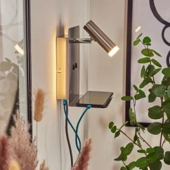 Hofstein Bocozell Wandleuchte Nickel-Matt, 2-flammig -Wandleuchten Verkauf bocozell wandleuchte h3446324 10