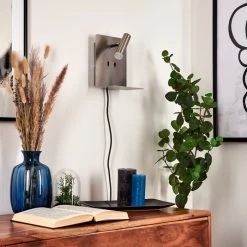 Hofstein Bocozell Wandleuchte Nickel-Matt, 2-flammig -Wandleuchten Verkauf bocozell wandleuchte h3446324 11