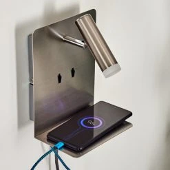 Hofstein Bocozell Wandleuchte Nickel-Matt, 2-flammig -Wandleuchten Verkauf bocozell wandleuchte h3446324 9