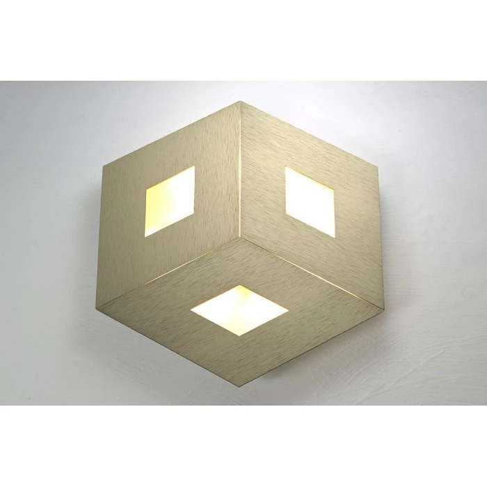 Bopp Leuchten BOX COMFORT Wandleuchte LED Gold, 3-flammig 1 Bopp Leuchten BOX COMFORT Wandleuchte LED Gold, 3-flammig