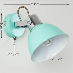 Hofstein Borik Wandleuchte Türkis, 1-flammig -Wandleuchten Verkauf borik wandleuchte h3275863 do1 1