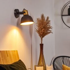 Hofstein Borik Wandleuchte Schwarz, 1-flammig 40 Hofstein Borik Wandleuchte Schwarz, 1-flammig -Wandleuchten Verkauf borik wandleuchte h3294550 do1 14