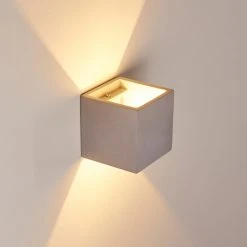 Hofstein Braslo Wandleuchte Grau, 1-flammig -Wandleuchten Verkauf braslo wandleuchte h3387870 12