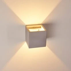 Hofstein Braslo Wandleuchte Grau, 1-flammig -Wandleuchten Verkauf braslo wandleuchte h3387870 8